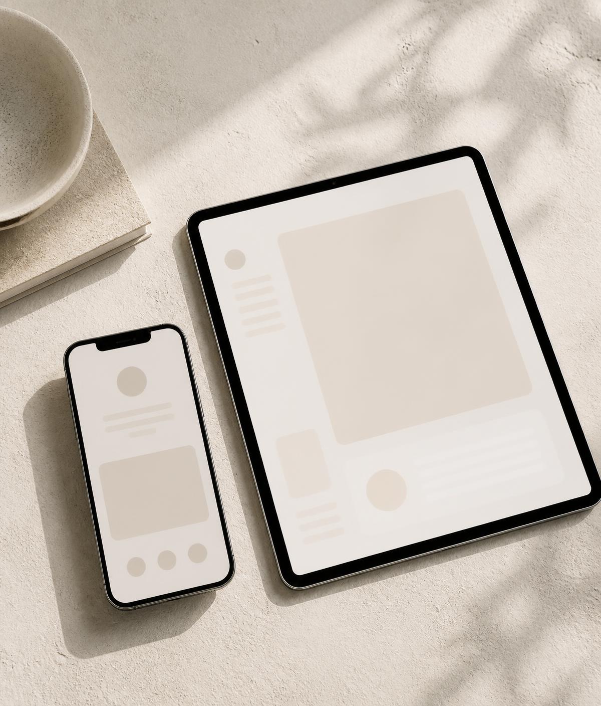 Interfaces d'application mobile et tablette conçues par SUPAVIBE LLC
